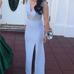Light blue long dress
